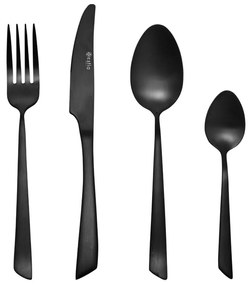 ESTIA ΣΕΤ ΜΑΧΑΙΡΟΠΙΡΟΥΝΑ EDGE BLACK ΑΝΟΞΕΙΔΩΤΟ ΑΤΣΑΛΙ 18/0 ΜΑΥΡΟ MAT 24 ΤΕΜ. 01-29173