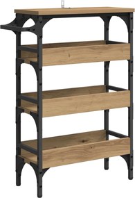 VidaXL Καρότσι Κουζίνας Artisan Oak 53 x 20 x 76 εκ.