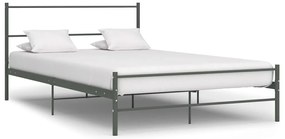 vidaXL Πλαίσιο Κρεβατιού Γκρι 160 x 200 εκ. Μεταλλικό