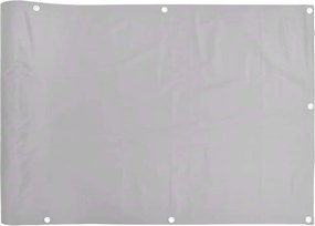 vidaXL Περίφραξη Μπαλκονιού Προστατευτική Γκρι 700x120 εκ. από PVC