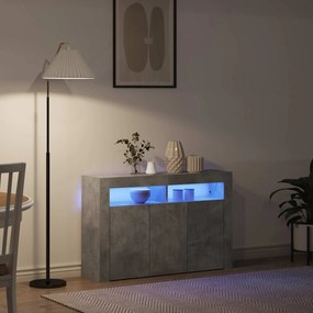 vidaXL Πλαϊνό γραφείο Σκυρόδεμα Γκρι 116 x 30 x 75 εκ.