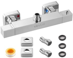 VEVOR Thermostatic Shower Faucet Valve Hot Cold Water Temperature Control Valve