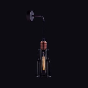 Φωτιστικό Τοίχου Workshop A I 6605 Black-Copper Nowodvorski Metal