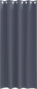 vidaXL Κουρτίνες Μαύρης Ύφανσης με Δαχτυλίδια 2 pcs Ανθρακί