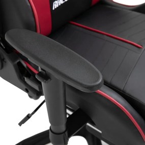 Καρέκλα Gaming με Υποπόδιο Μπορντό από Συνθετικό Δέρμα - Κόκκινο