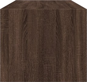 vidaXL Coffee Table Brown Oak Medium Engineered wood, Glass
