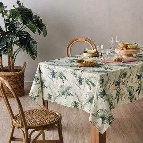 Τραπεζομάντηλο Palma Green Kentia 135X180cm Βαμβάκι-Πολυέστερ