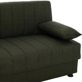 ΚΑΝΑΠΕΣ ΚΡΕΒΑΤΙ ANDRI ΤΡΙΘΕΣΙΟΣ DARK OLIVE  180x72x77 εκ.