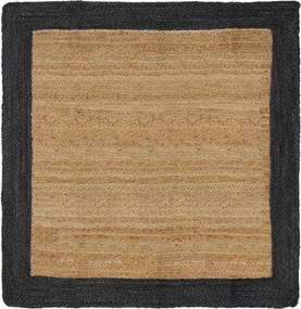 vidaXL Χαλιά χώρου Σκούρο Γκρι 120 x 120 cm Γιούτα
