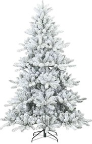 vidaXL Τεχνητό Χριστουγεννιάτικο Δέντρο με Άξονα με βάση Λευκό 180 cm