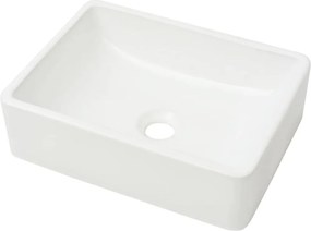 vidaXL Νιπτήρας Λευκός 41 x 30 x 12 εκ. Κεραμικός