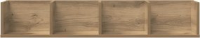 vidaXL Ραφιέρα Τοίχου CD Τεχνίτης Δρυς 100x18x18 εκ Επεξεργασμένο Ξύλο