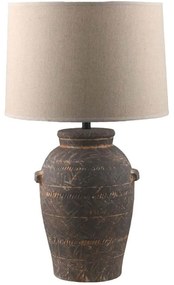 Φωτιστικό Επιτραπέζιο Knossos 032196 25x23x65cm Ε27 40W Brown-Beige