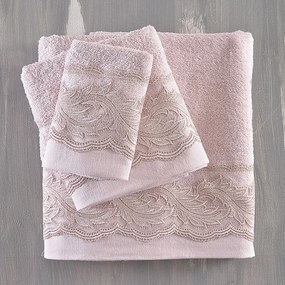 Πετσέτες Regatta (Σετ 3τμχ) Pink Ρυθμός Σετ Πετσέτες 100% Cotton