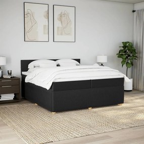 ΚΡΕΒΑΤΙ BOXSPRING ΜΕ ΣΤΡΩΜΑ ΜΑΥΡΟ 200X200 ΕΚ. ΥΦΑΣΜΑΤΙΝΟ 3287565