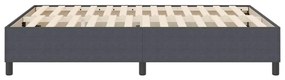 vidaXL Κρεβάτι με ελατήρια Σκούρο γκρι 160 x 200 cm Βελούδο