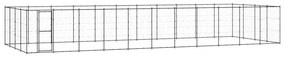 vidaXL Κλουβί Σκύλου Εξωτερικού Χώρου 53,24 μ² από Ατσάλι