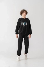 Stewehome Σετ φόρμας αγοριού με κέντημα και τύπωμα (6-7 ετών)