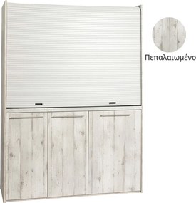 Πολυκουζίνα mini kitchen 160cm απόχρωση πεπαλαιωμένου για ξενώνες, γραφεία &amp; φοιτητικά studio