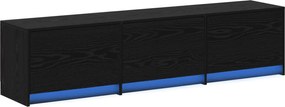 vidaXL Ντουλάπι TV Μαύρη Οξυά 165 x 34 x 40 εκ. Επεξεργασμένο ξύλο