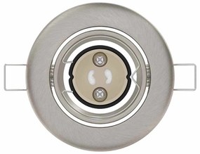 vidaXL Εσοχή Φωτιστικά 12 τεμ Στρογγυλά GU10 Ασημί Ø90 mm Χάλυβας