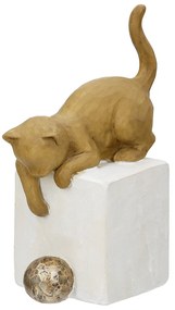 Φιγούρα Cat "Charlie" Πολυρεζίνη Brown PU 4 11x7.5x18.5cm