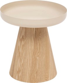 Βοηθητικό Τραπεζάκι (Φ40x41.8) A-S Hercyna Beige 206054A