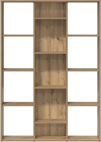vidaXL Διαχωριστικό/Βιβλιοθήκη Τεχνίτης Δρυς 100x24x140 εκ Μοριοσανίδα
