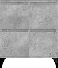 vidaXL Ντουλάπι Γκρι Σκυροδέματος 60x35x70 εκ. Επεξεργασμένο Ξύλο