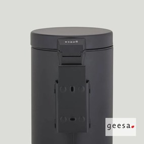 Geesa Hotelia 644 Black Matt - Χαρτοδοχείο επίτοιχο 3L βαρέως τύπου