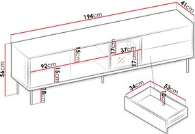 Έπιπλο τηλεόρασης Epiro EP-07