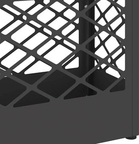 vidaXL Σχέδιο &amp; βάση αποθήκευσης Μαύρο 28 x 12 x 41 εκ Ατσάλι