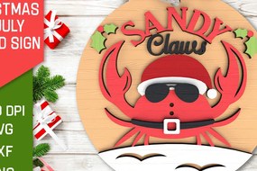 Σετ των 2 Intra απο ξύλο plywood 3mm-4mm πάχος Χριστούγεννα τον Ιούλιο Στρογγυλό σημάδι κοπής με λέιζερ Δίασταση 15x15 cm INTRAFABR-98896605