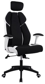 Manager&#039;s office chair  in black-white color 65x70x128-132