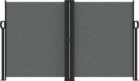 vidaXL Σκίαστρο Πλαϊνό Συρόμενο Ανθρακί 140 x 600 εκ.