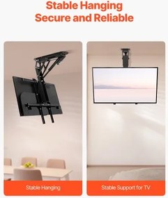 VEVOR Motorized Ceiling TV Mount Electric Flip Down TV Mount for 32-65 in Screen