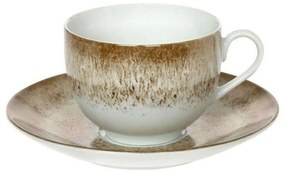 Φλυτζάνι Τσαγιού Με Πιατάκι 25.970.16 250ml Brown Cryspo Trio Porcelain
