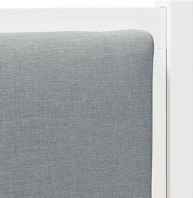 vidaXL Κεφαλάρι Άλλο Λευκό 100 cm Μασίφ ξύλο πεύκου