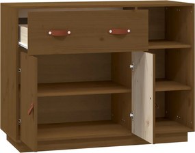 vidaXL Ντουλάπι Καφέ Μελί 98,5x40x75 εκ. από Μασίφ Ξύλο Πεύκου