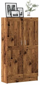 vidaXL Βιβλιοθήκη Όψη Παλαιού Ξύλου 82,5x30,5x150 εκ. Επεξ. Ξύλο