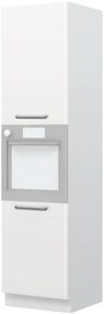 Επιδαπέδιο ντουλάπι φούρνου ψηλό Modena K23-60-2KR-Λευκό - Λευκό γυαλιστερό