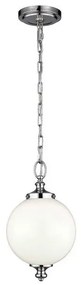 Κρεμαστό Φωτιστικό Οροφής 1xE27 Νίκελ Φ22cm Parkman FE-PARKMAN-PS-PN Elstead Lighting-FE-PARKMAN-PS-PN-Νίκελ Ματ FE-PARKMAN-PS-PN