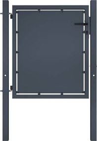 vidaXL Πόρτα Κήπου Ανθρακί 100x100 εκ. από Ατσάλι