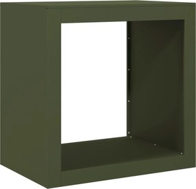 vidaXL Ράφι Καυσόξυλων Πράσινη 60x40x60 εκ. Ατσάλινο