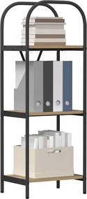 vidaXL Ράφι Βιβλίων 3 επιπέδων 40 x 30 x 109 εκ Επεξεργασμένο ξύλο