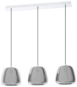 Φωτιστικό Οροφής - Ράγα 39667 Albarino E27/3 Chrome Eglo Metal, Glass