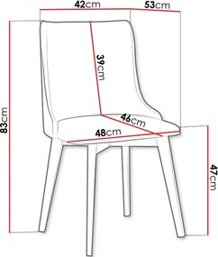 Καρέκλα Monti V-Gkri Skouro