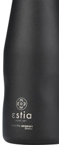 ESTIA ΘΕΡΜΟΣ TRAVEL FLASK SAVE THE AEGEAN 350ml MIDNIGHT BLACK