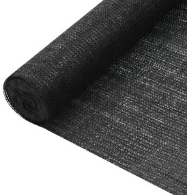 VidaXL Δίχτυ Σκίασης Μαύρο 2 x 10 μ. από HDPE 75 γρ./μ²