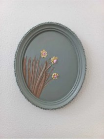 Stewehome οβάλ διακοσμητικό τοίχου από πέτρα 21x17 cm